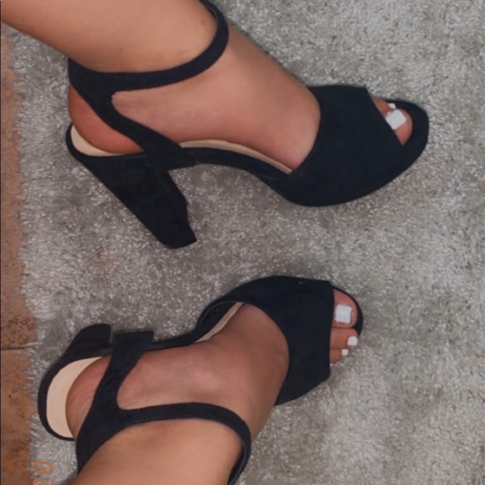 black heels